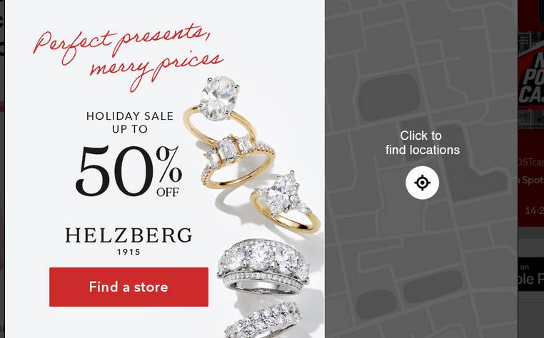 Helzberg Diamonds campaigns first seen Nov 2025.