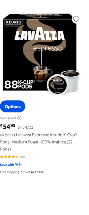 Lavazza Coffee campaigns first seen Sep 2025.