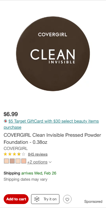 CoverGirl campaigns first seen Feb 2025.