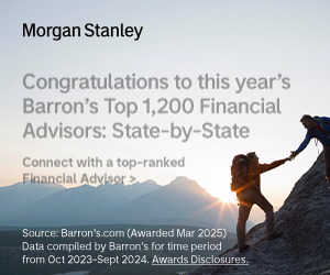 Morgan Stanley campaigns first seen Mar 2025.