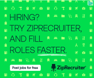 ZipRecruiter campaigns first seen Feb 2025.