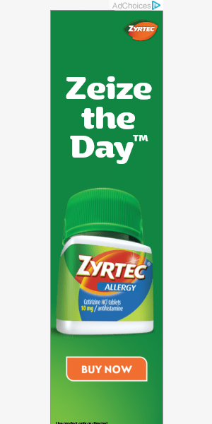 Zyrtec campaigns first seen May 2025.