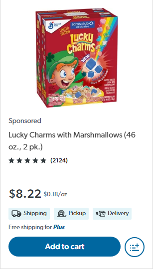 Lucky Charms with Marshmallows (46 oz., 2 pk.) - Sam's Club