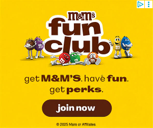 M&M's campaigns first seen Aug 2025.