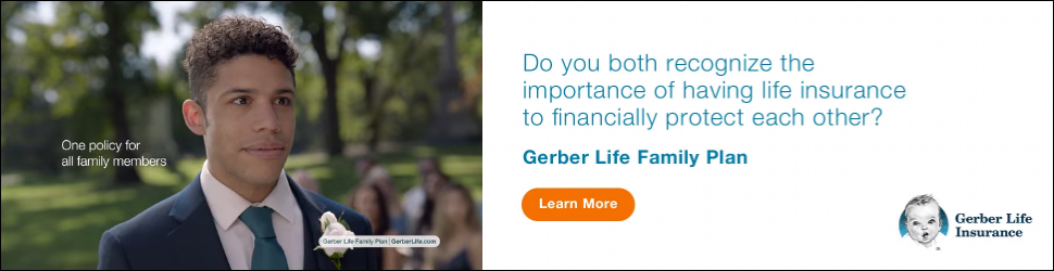 Gerber Life Insurance campaigns first seen Mar 2025.