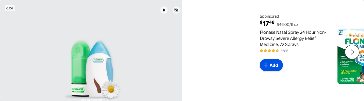Flonase campaigns first seen Oct 2025.