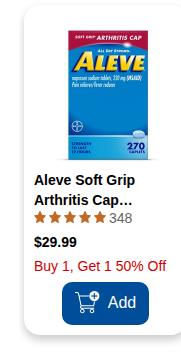 Aleve campaigns first seen May 2025.