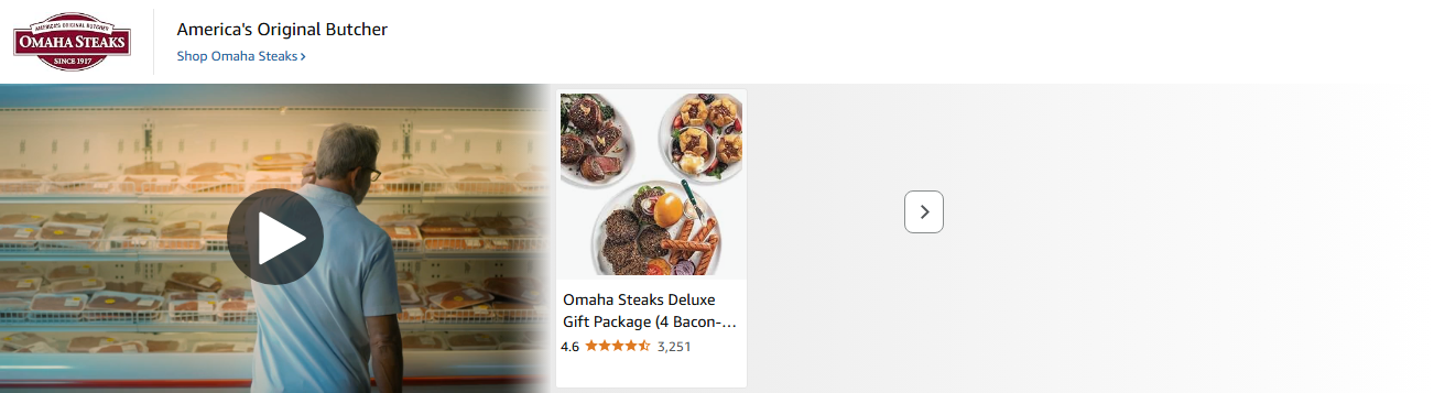 Omaha Steaks International campaigns first seen Sep 2025.