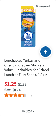Lunchables campaigns first seen Aug 2025.