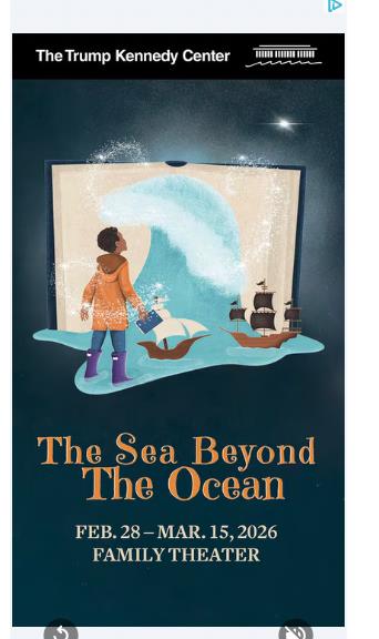 The John F. Kennedy Center for the Performing Arts campaigns first seen Feb 2026.