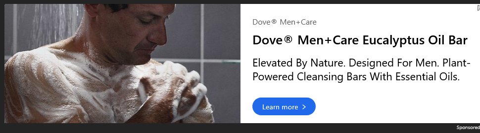 Dove Men+Care campaigns first seen Feb 2026.