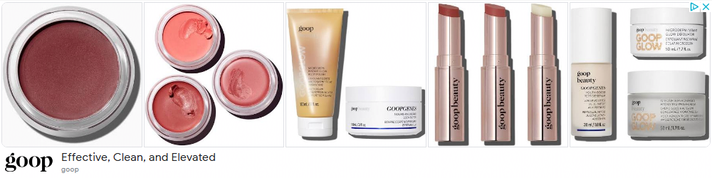 Goop campaigns first seen Jan 2025.