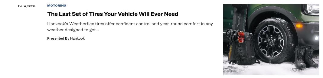 Hankook Tire America campaigns first seen Feb 2026.