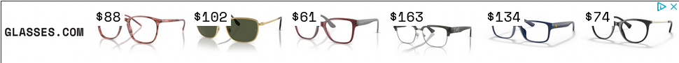 Glasses USA campaigns first seen Oct 2025.