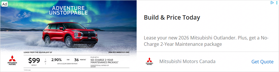 Mitsubishi Motors campaigns first seen Jan 2026.
