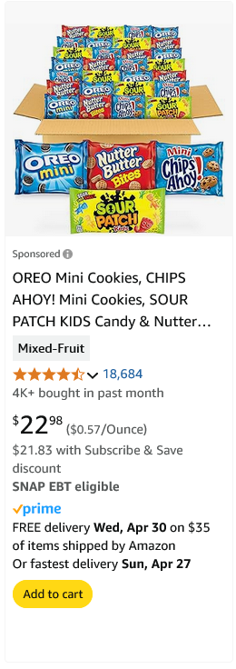 Nabisco campaigns first seen Apr 2025.