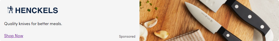 Zwilling J.A. Henckels campaigns first seen Oct 2025.