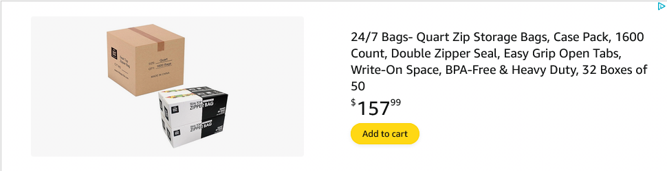 Ziploc campaigns first seen Aug 2025.