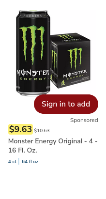Monster Energy campaigns first seen Jun 2025.