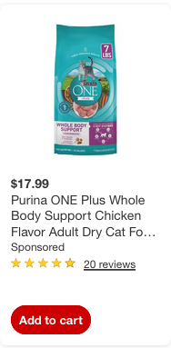 Purina ONE Cat Food campaigns first seen Mar 2026.