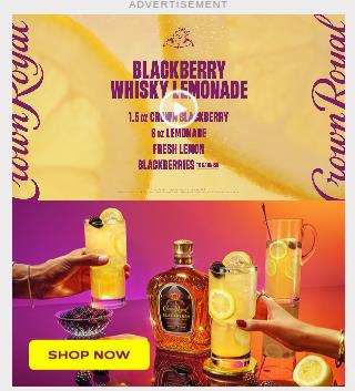 Crown Royal campaigns first seen Jun 2025.