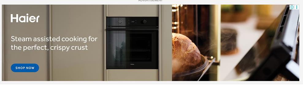 Haier Group campaigns first seen Jul 2025.