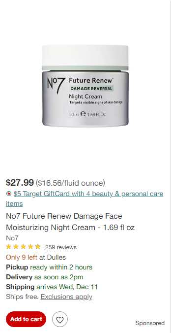 Boots campaigns first seen Dec 2024.