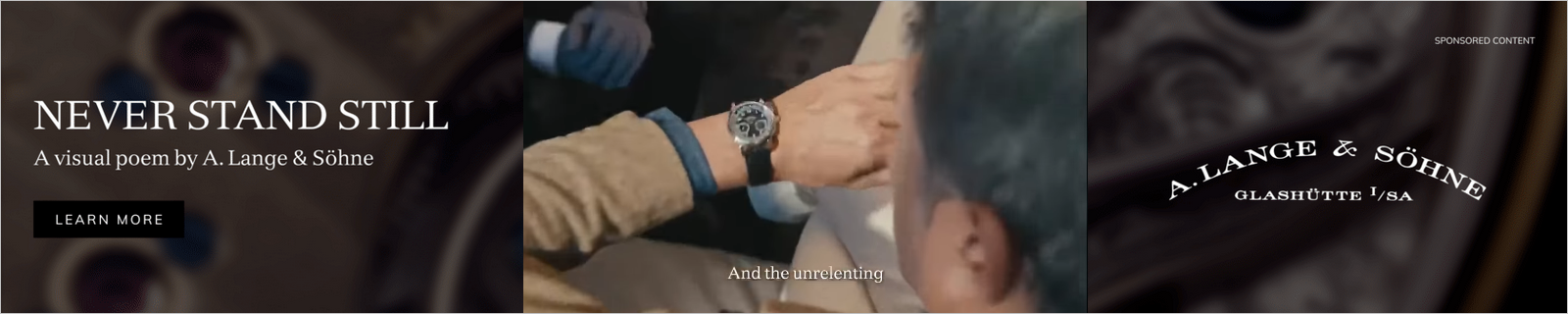 Lange Uhren campaigns first seen Dec 2025.