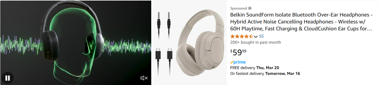 Belkin International campaigns first seen Mar 2025.