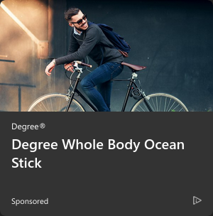 Degree Deodorant campaigns first seen Nov 2025.