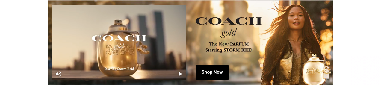 Coach Fragrances campaigns first seen Aug 2025.