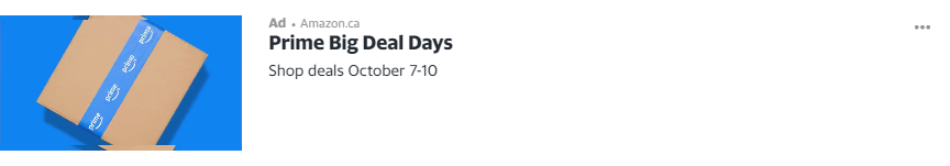 Amazon.ca campaigns first seen Sep 2025.