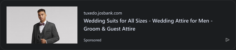 Tailored Brands campaigns first seen Oct 2025.