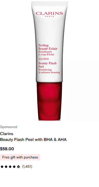 Clarins Face campaigns first seen Jul 2025.