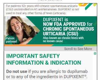 Dupixent campaigns first seen May 2025.