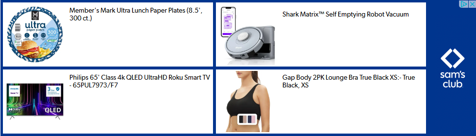 Sam's Club campaigns first seen Dec 2024.