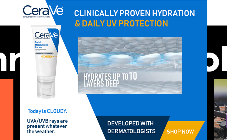 CeraVe campaigns first seen Jul 2025.