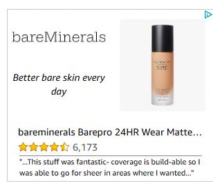 BareMinerals campaigns first seen May 2025.