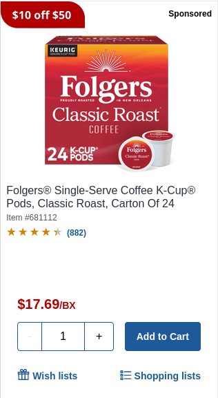 Folger's campaigns first seen May 2025.