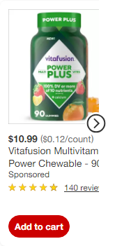 VitaFusion campaigns first seen Jul 2025.