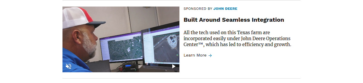 Deere  campaigns first seen Dec 2024.