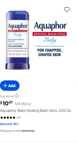 Aquaphor campaigns first seen Feb 2025.