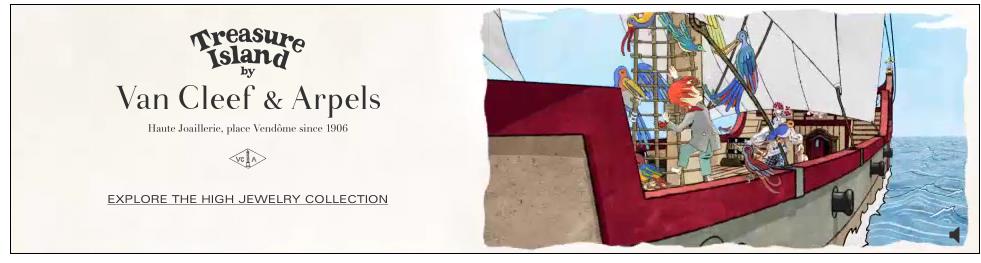 Van Cleef & Arpels campaigns first seen Feb 2025.