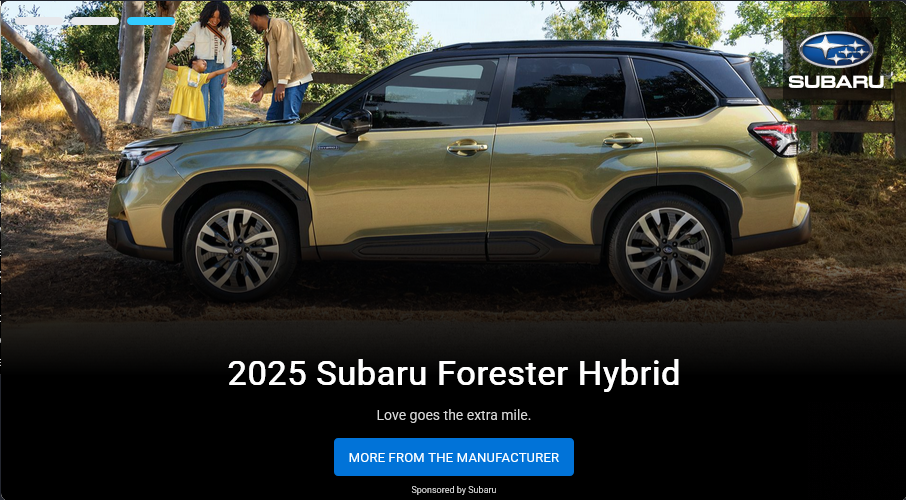 Fuji Heavy Industries campaigns first seen Oct 2025.