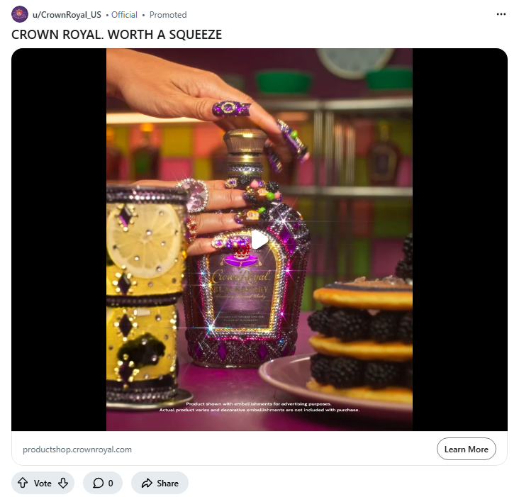 Diageo North America campaigns first seen Nov 2025.