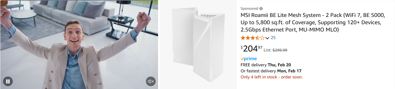 MSI Micro-Star International campaigns first seen Feb 2025.