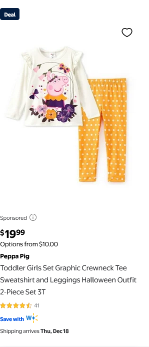 Peppa Pig campaigns first seen Dec 2025.