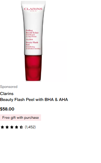 Clarins Face campaigns first seen Jul 2025.