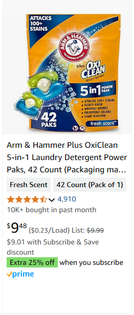 Arm & Hammer campaigns first seen Feb 2025.