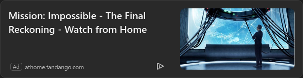 Fandango campaigns first seen Oct 2025.